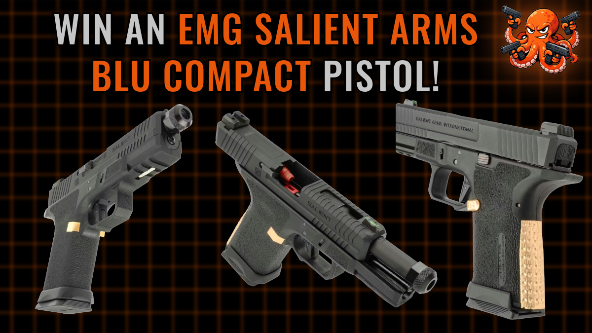 EMG Salient Arms BLU Compact Airsoft Pistol Giveaway